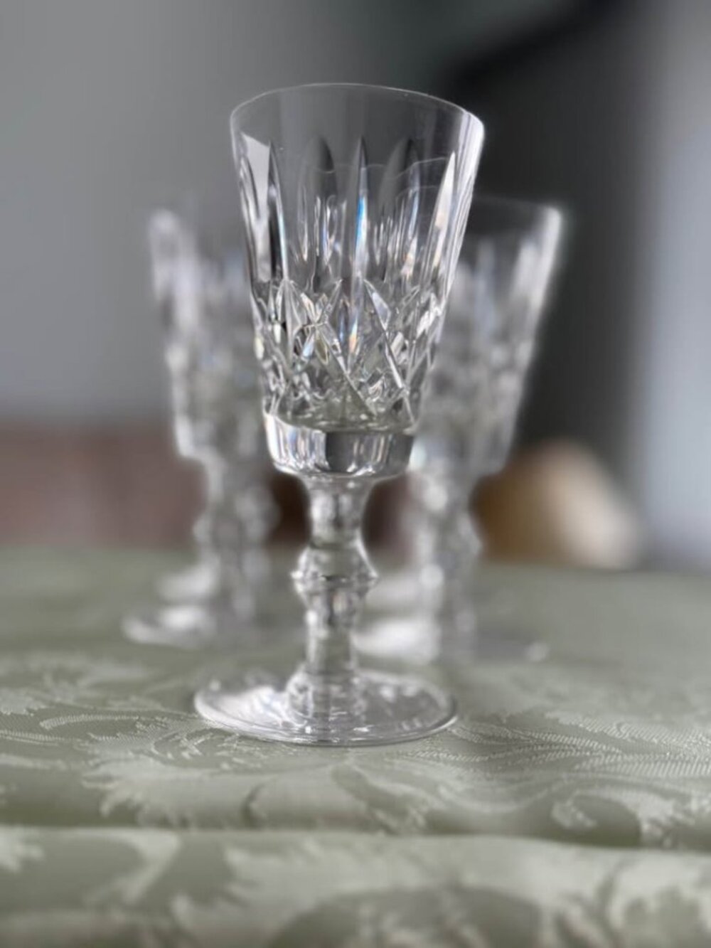 Crystal CROSS & OLIVE Claret Wine Glass Stemware - Set of 5